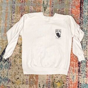 Vintage 90s POW MIam Operation Desert Shield USA Bald Eagle Military Sweatshirt